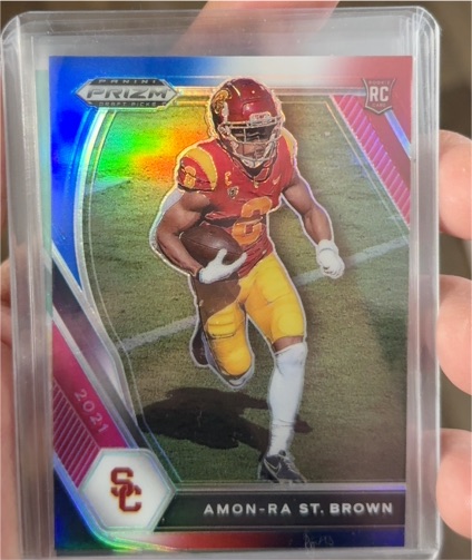 2021 Panini Prizm Draft Picks Collegiate #133 Amon-Ra St. Brown — front