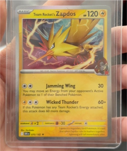 2025 Pokémon #070 Team Rocket's Zapdos — front