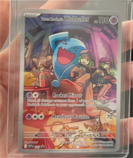 2025 Pokémon Scarlet & Violet Promo #203 Team Rocket's Wobbuffet — front