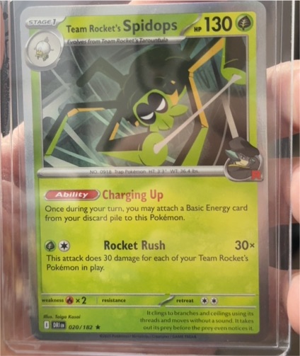 2023 Pokémon SV10: Destined Rivals #020 Team Rocket's Spidops — front