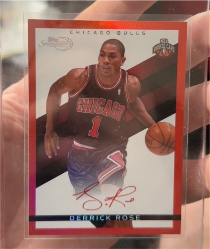 2008-09 Topps Signature #TS-DR Derrick Rose — front