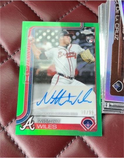 2025 Topps Chrome Update #AC-NW Nathan Wiles — front