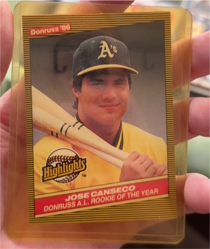 1986 Donruss Highlights #55 Jose Canseco — front