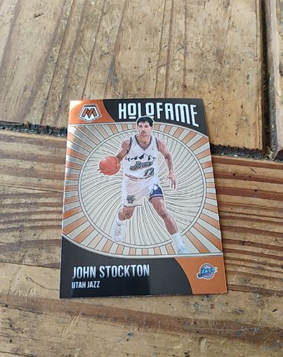 2020-21 Panini Mosaic #13 John Stockton — front