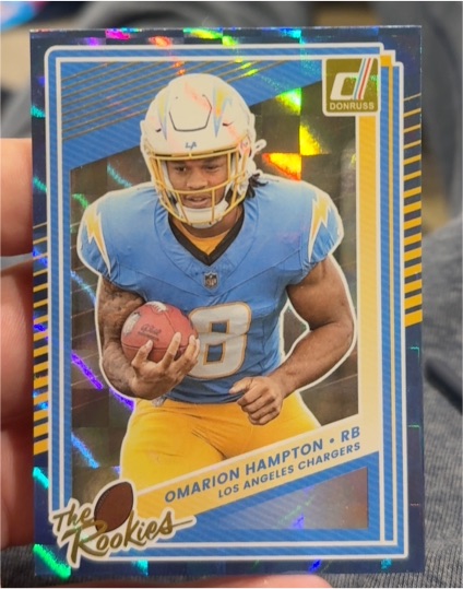 2025 Donruss #8 Omarion Hampton The Rookies — front