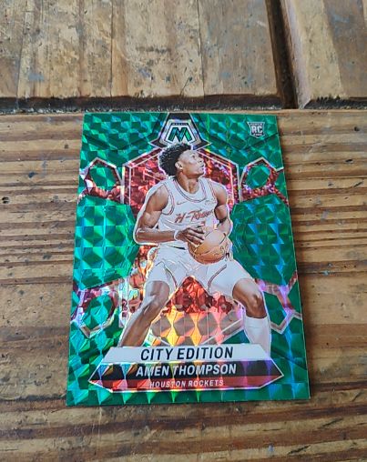 2023-24 Panini Mosaic #281 Amen Thompson City Edition Rookie — front