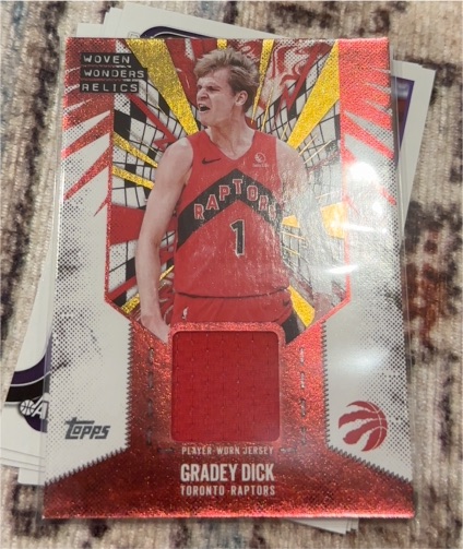 2025-26 Topps Woven Wonders Relics #WW-GD Gradey Dick — front
