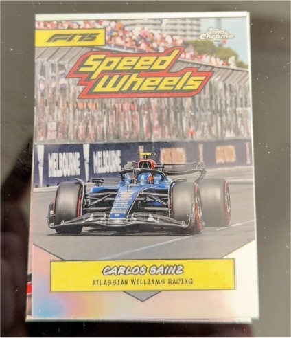 2025 Topps Chrome Formula 1 #75-WR Carlos Sainz Speed Wheels — front