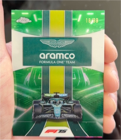 2025 Topps Chrome Formula 1 #178 Aston Martin Aramco Team — front