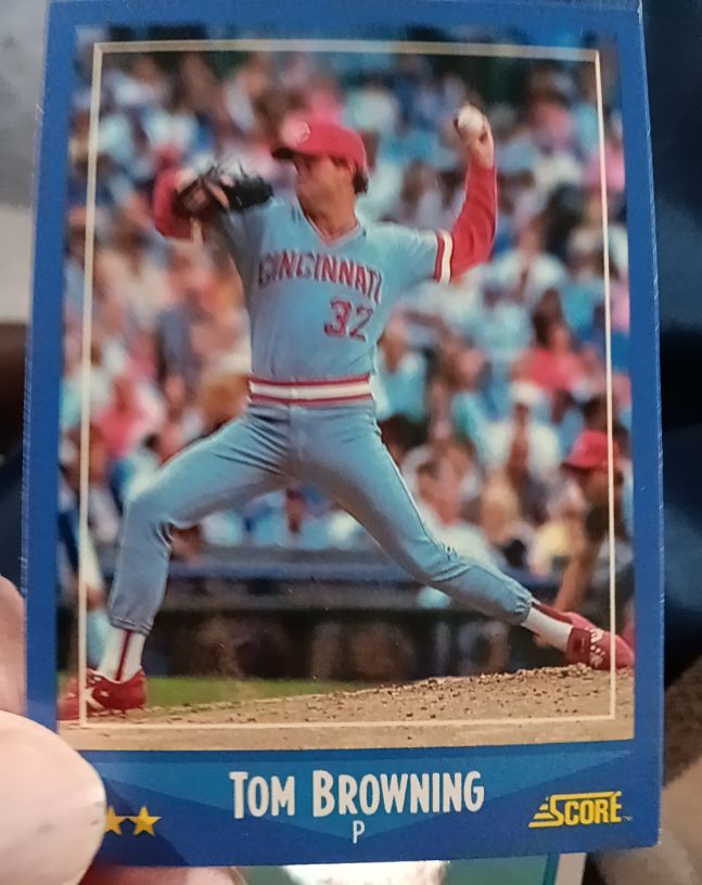 1988 Score #132 Tom Browning — front