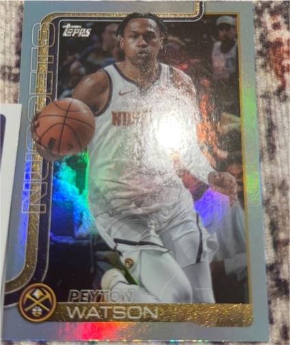 2025-26 Topps #106 Peyton Watson — front