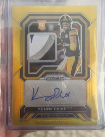 2022 Panini Prizm Gold Rookie Patch Autographs Kenny Pickett — front