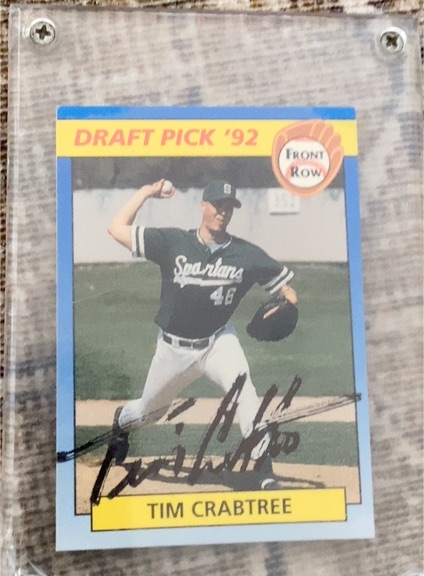 1992 Front Row Draft Pick #18 Tim Crabtree — front