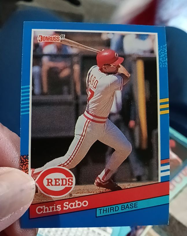 1991 Donruss #153 Chris Sabo — front