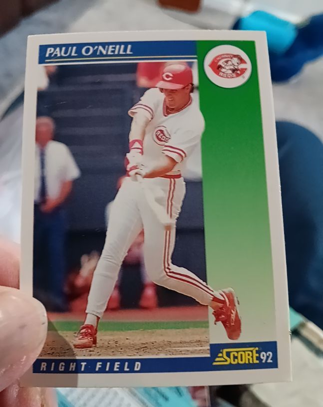 1992 Score #57 Paul O'Neill — front