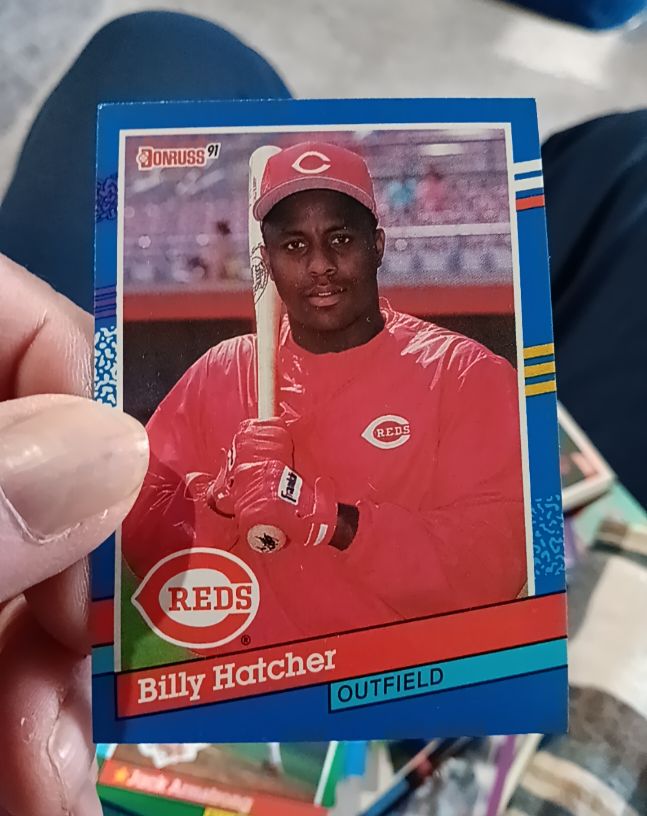 1991 Donruss #196 Billy Hatcher — front