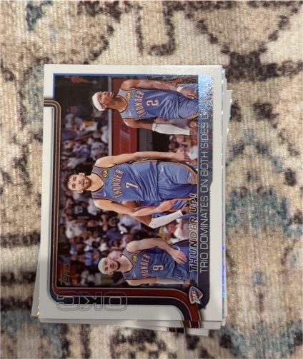 2025-26 Topps #288 Thunder Up! Trio Dominates On Both Sides Of Ball — front