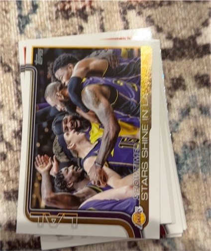 2025-26 Topps #293 Showtime!: Stars Shine in LA LeBron James — front