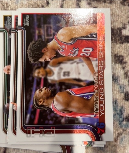 2025-26 Topps #275 Philly Tough: Young Stars Shine — front