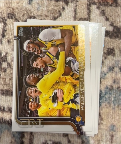 2025-26 Topps #280 Yes'Cers: Pacer Vets Lead Indy To Victory — front