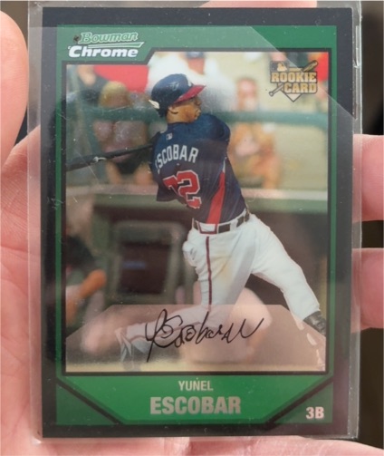 2007 Bowman Chrome #BDP43 Yunel Escobar — front