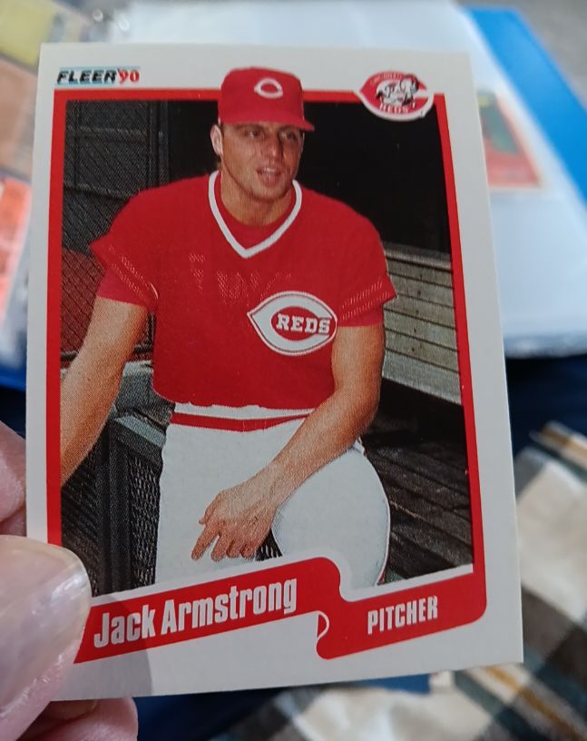 1990 Fleer #412 Jack Armstrong — front