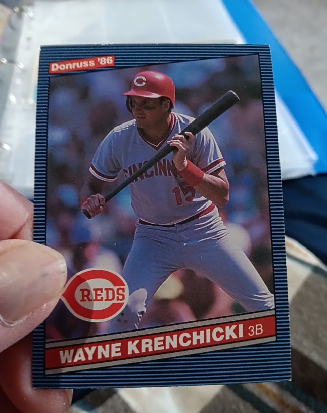 1986 Donruss #140 Wayne Krenchicki Cincinnati Reds — front