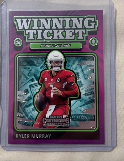 2021 Panini Contenders Winning Ticket #WT-KMU Kyler Murray — front