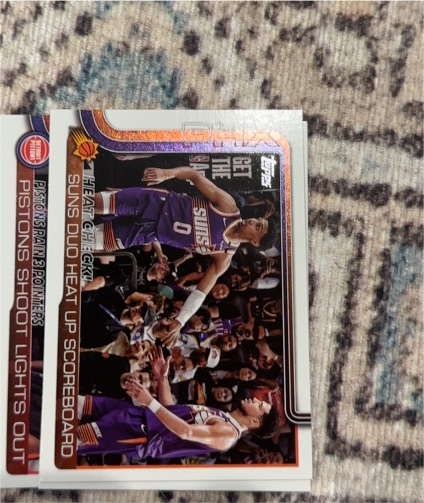 2025-26 Topps #279 Pistons Rain 3 Pointers: Pistons Shoot Lights Out — front