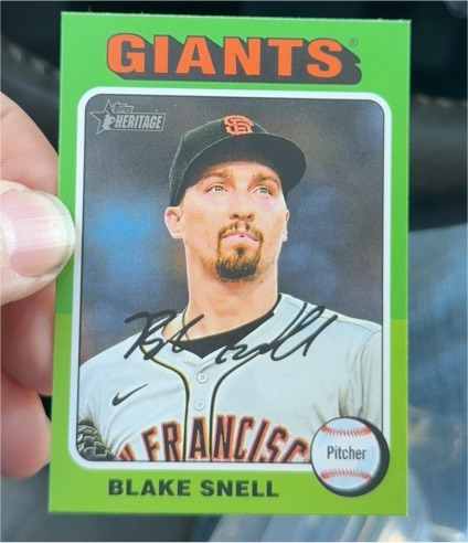 2024 Topps Heritage High Number #563 Blake Snell — front