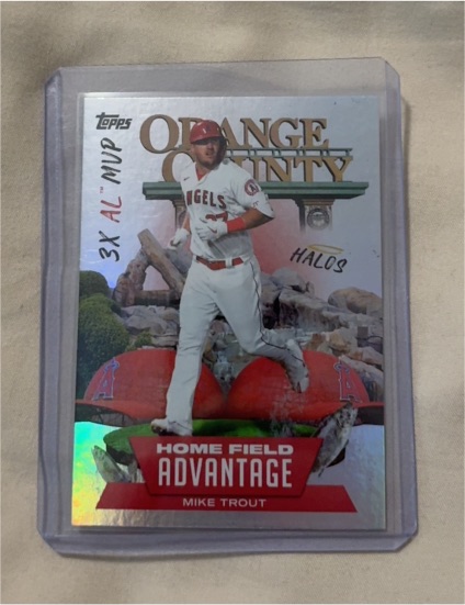 2022 Topps Series 1 Home Field Advantage #HA-5 Mike Trout — front