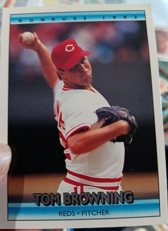 1992 Donruss #136 Tom Browning — front