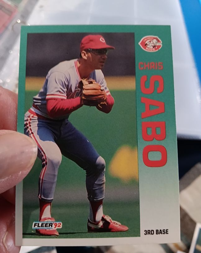 1992 Fleer #420 Chris Sabo — front