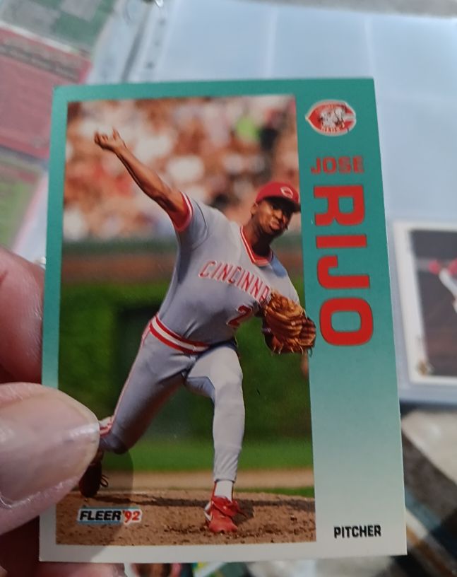 1992 Fleer #419 Jose Rijo — front