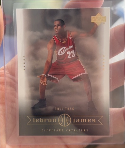 2003-04 Upper Deck #27 LeBron James Tall Task Cleveland Cavaliers — front