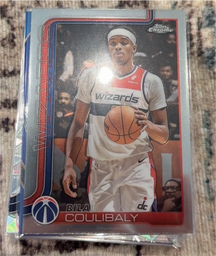 2025-26 Topps Chrome #208 Bilal Coulibaly — front