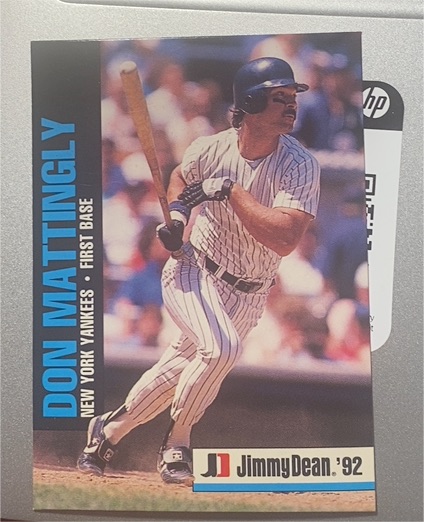 1992 Jimmy Dean #8 Don Mattingly — front