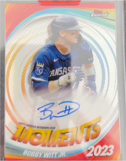 2025 Topps Finest Moments #FMA-BW Bobby Witt Jr. — front