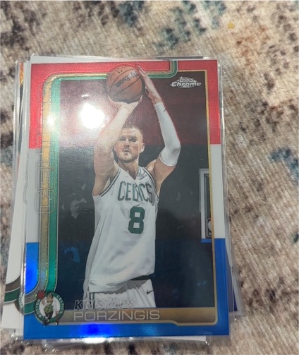 2025-26 Topps Chrome #41 Kristaps Porzingis — front