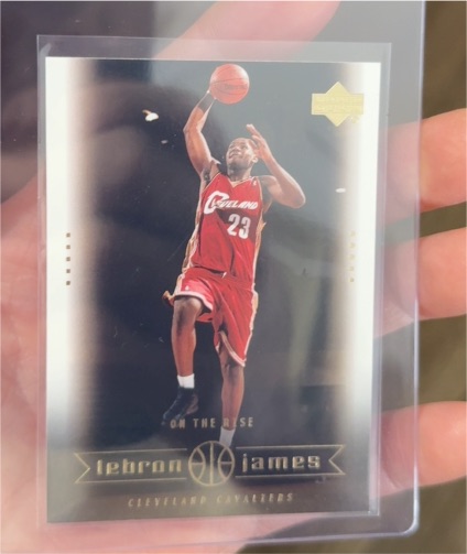 2003-04 Upper Deck #25 LeBron James On The Rise — front