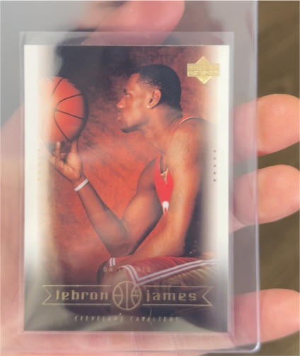 2003 Upper Deck #17 On the Air LeBron James — front