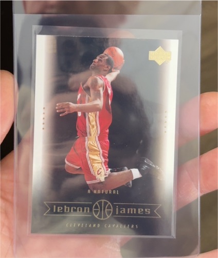 2003 Upper Deck #18 LeBron James — front