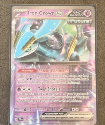 2023 Pokémon TCG Scarlet & Violet Temporal Forces #081 Iron Crown ex — front