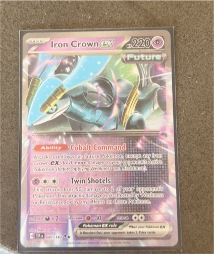 2024 Pokémon Scarlet & Violet Temporal Forces #081 Iron Crown ex — front