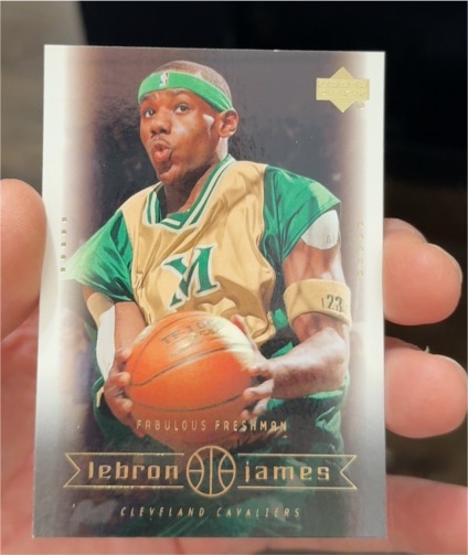 2003 Upper Deck Box Set #1 LeBron James Rookie — front