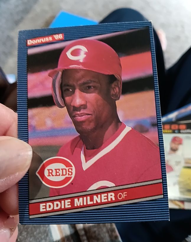 1986 Donruss #325 Eddie Milner — front