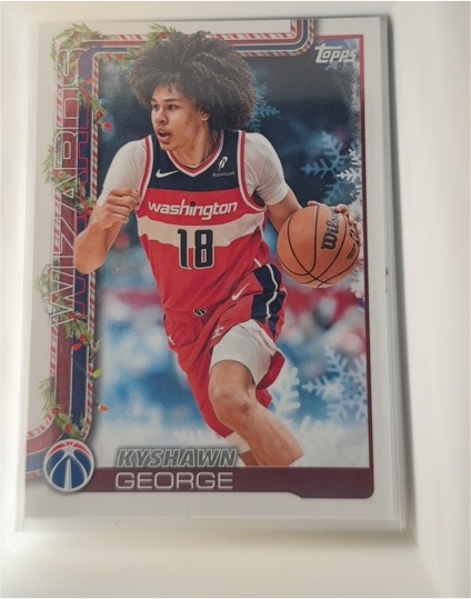 2025-26 Topps Holiday #H77 Kyshawn George — front