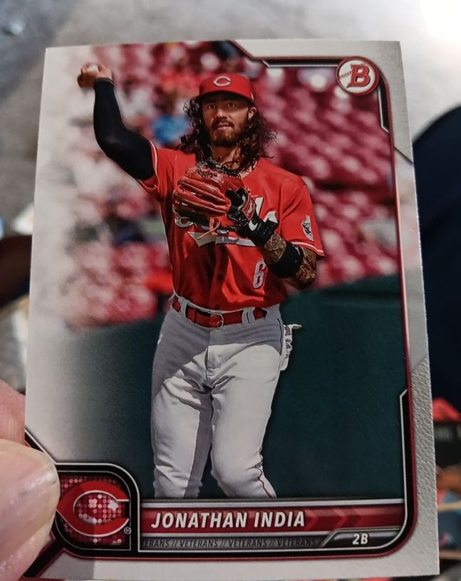 2022 Bowman #52 Jonathan India — front