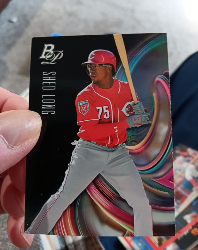 2018 Bowman Platinum #TOP-67 Shed Long — front