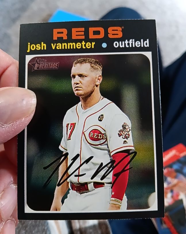 2020 Topps Heritage #105 Josh VanMeter — front